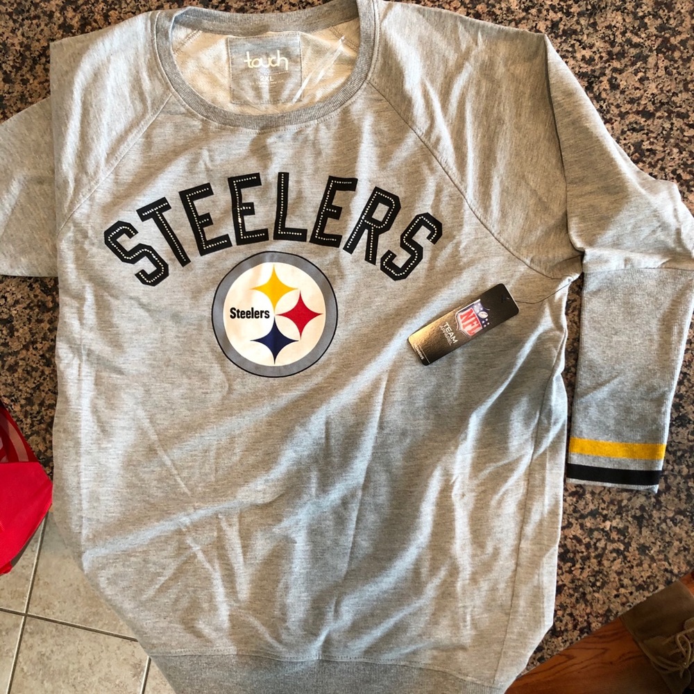 STEELERS LIGHT WEIGHT SWEATSHIRT 2XL